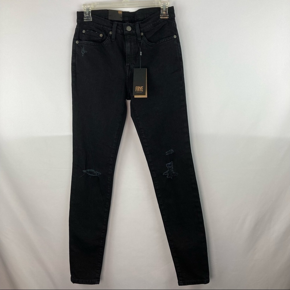 Frye black Melissa high rise skinny jeans